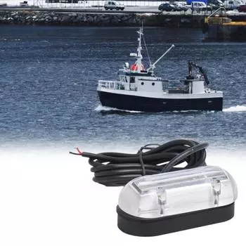 Подводный светильник, водонепроницаемый, высокой яркости, синий свет из АБС-пластика, светодиодный светильник для лодки