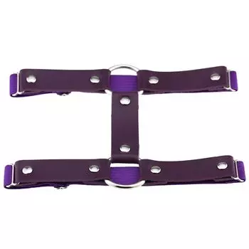 Подвязка для ног, кольцо для чулок, украшение, регулируемое, цельное, фиолетовое, фиолетовое [Jixin4you] Женское фиолетовый