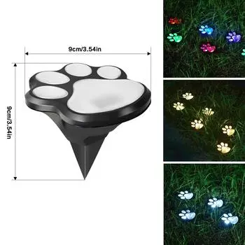 Подземный светильник на солнечной батарее, водонепроницаемый светильник для лестницы во дворе, ножной светильник для педали, украшение сада, атмосфера балкона, светильник для кошек One Size