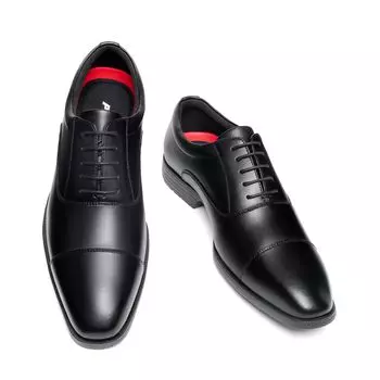 Poerkan Натуральная кожа Бизнес Бег Удобно ходить Подходит для работы Платье Все Костюм Формальный Размер Мужская обувь, Кроссовки, в, Охота, чёрный