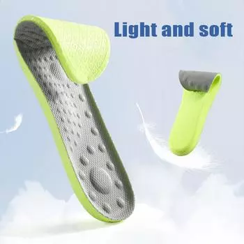 Поглощающие пот стельки для акупрессуры для ног для мужчин и женщин Мягкие дышащие кроссовки Подушечки-вставки Дезодорант Стельки Подушечки для обуви для мужчин и женщин 35-36 слоновая кость