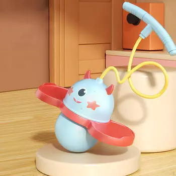 Пого-мяч с ручкой для упражнений с палкой для прыжков с чувством баланса для тренировки подпрыгивания розовый