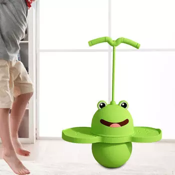 Пого-мяч с ручкой, джемпер-палка для детей от 6 лет и взрослых, отличные подарки для мальчиков зелёный