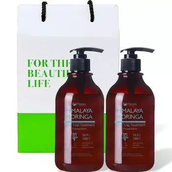 Pogonia Himalayan Moringa Black Tulip Treatment 500ml X 2P Подарочный набор, 1 комплект, набор популярной корейской косметики