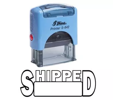 ПОГРУЖАЕТСЯ самоклеящаяся резиновая печать на заказ блестящая офисная стационарная печать Impression Area 14 mm x 38 mm чёрный