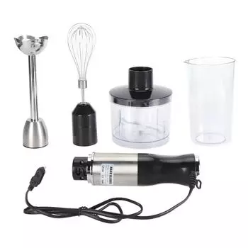 Погружной блендер 4 в 1 из нержавеющей стали с несколькими скоростями и мощным мотором. Ручной блендер L