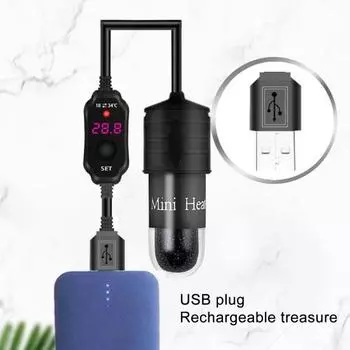 Погружной нагреватель с цифровым контролем температуры, никель-хромовая проволока, практичный черепаховый нагревательный стержень для личного использования B