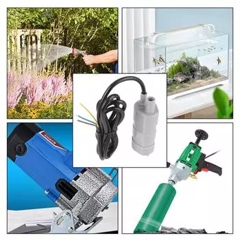 Погружной насос 15 Вт постоянного тока 12 В для аквариума, каравана, кемпинга, сада, 5 м/16,4 фута, домашний погружной насос с высоким расходом, водяной насос