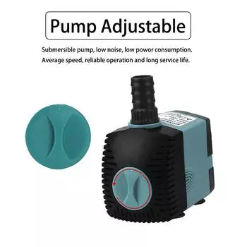 Погружной водяной насос для аквариума с фонтаном, аквариумный насос 3/10/25 Вт с присоской, ультра-тихий фильтр для пруда с рыбой, вилка стандарта ЕС/США 3W EU PLUG