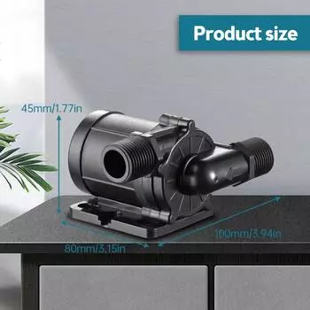 Погружной водяной насос постоянного тока 12 В 180 градусов малошумный мини-погружной насос 12 м подъемный бесщеточный двигатель