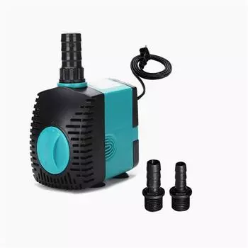 Погружной водяной насос с насадкой, эффективный энергосберегающий высокопроизводительный фонтанный насос для пруда с рыбой