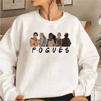 Pogue Life Bluza Pogues Przyjaciele Zewntrzne Banki Obx Bluza Z Kapturem Kobiety Przyjaciele Inspirowane Jj Maybank Harajuku Bl M серый