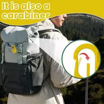 Походная лопата с эргономичной ручкой, легкая, для кемпинга на открытом воздухе, для пешего туризма, пластиковая лопата для выживания, инструменты для копания, подарок любителям активного отдыха жёлтый