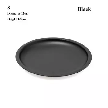 Походная тарелка из алюминиевого сплава S/M Уличная сковорода Ретро посуда для пикника Уличный кемпинг S чёрный