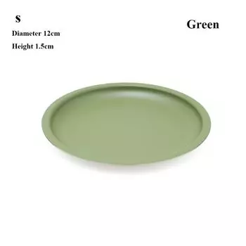 Походная тарелка из алюминиевого сплава S/M Уличная сковорода Ретро посуда для пикника Уличный кемпинг S зелёный