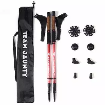 Походные палки красный