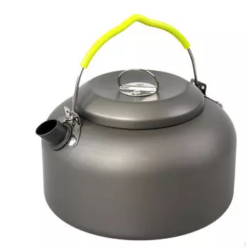 Походный чайник для кофе и чая, легкий портативный с ручкой для воды на открытом воздухе
