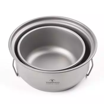 Походный горшок Экологичный походный горшок из титанового материала Легкий и портативный с емкостью 1,1 л Складной Pot