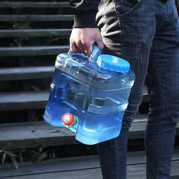 Походный контейнер для воды, портативный кувшин с краном, толстый дозатор с широким наполнителем With Hose