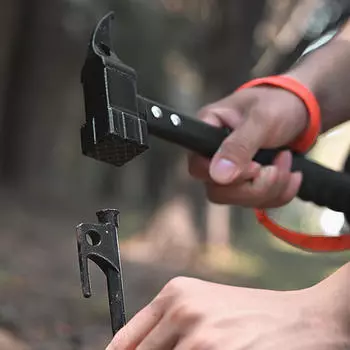 Походный молоток, аксессуары для ручного инструмента, многофункциональный легкий инструмент для удаления колышков палатки, походный комплект для