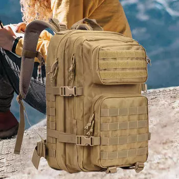 Походный рюкзак большой емкости нейлоновый портативный износостойкий дышащий для взрослых рюкзак