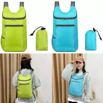 Походный рюкзак, ультралегкий, складной, водонепроницаемый, складной, дорожный рюкзак для кемпинга на открытом воздухе, скалолазания темно-синий