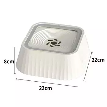 Поилка для домашних животных, миска для воды с защитой от брызг для собак, плавающая, не промокающая миска для воды для кошек, товары для животных белый