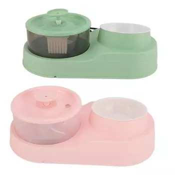 Поилка для кошек, автоматическая циркуляционная пластиковая поилка для собак, миска для поения домашних животных Matcha Green