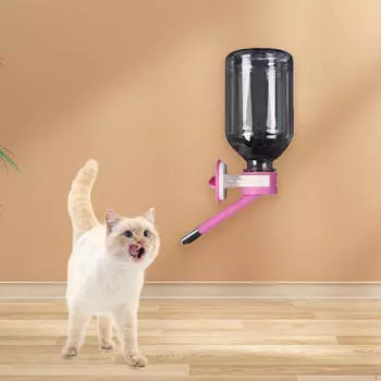 Поилка для собак, питомник, клетка, чайник, бутылка для кормушки для кроликов 330ml зелёный