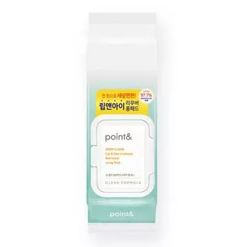 Point & Deep Clean Lip & Eye Remover Длинная салфетка 88 листов, 1 шт.
