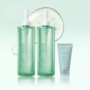 Point & Large Capacity Sebum Removing Veggie Cleansing Oil 400ml 1+1 (+ 50g of moisturizing foam included) / Hypoallergenic makeup cleanser