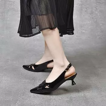 Pointed stiletto sandals women s summer small fresh woven hollow sandals bag head empty cat heel shoes 34