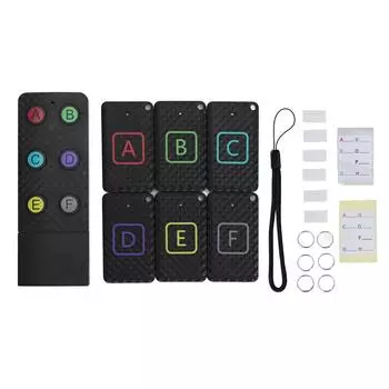 Поиск ключей Беспроводной громкий звук 1530 м 433,92 МГц Поиск ключей с 1 передатчиком и 6 приемниками для ТВ Rem