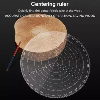 Поиск круглого центра Компас Токарный станок Центрирующий инструмент Калибр круга Акриловый рисунок Диаметр кругов Круглый шаблон для кругов Токарный станок Столяр 30cm