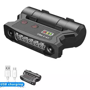 Поисковый фонарь с зажимом для крышки Индукционная лампа для шляпы Датчик налобный фонарь Головной фонарь с зажимом для крышки Рыбалка No electrical display