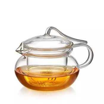 Pokaro Tea Glass Heat Black Tea Direct Включает в себя чайный стакан Pumpkin Unique для гостей, прозрачный, устойчивый, чайник, 450 мл, милый, красивый, чистый