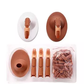 Показана полка для практики маникюра, пальцы для ногтей, манипулятор для суставов пальцев, набор для ногтей, обучение для начинающих, практика рук