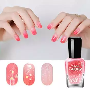 Показать уникальный шарм экологически чистый отличный 7 мл быстросохнущий лак для маникюра, меняющий цвет, дизайн ногтей, гель для дизайна ногтей I