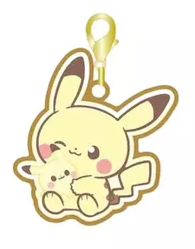 Poke Piece Мягкая игрушка Серия Металлический Набор Шармов Пикачу Мимикью в x H40 мм [Marimo Craft] & W37.3 PKP-180