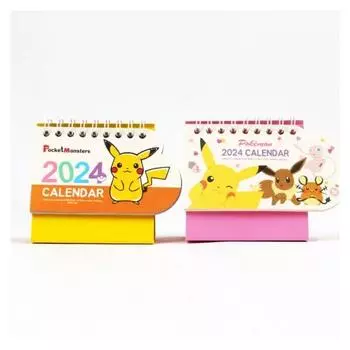 Pokemon 2024, Новый год, Новый год, милый мини-настольный удобный набор календарей, 2 предмета, разные цвета, популярные корейские игрушки для малышей