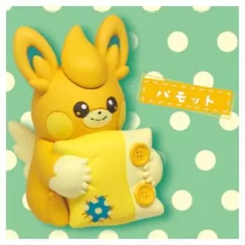 Pokemon at Relaxation Mascot 4 Gacha Gacha Capsule Toy домой! [1. Памот] (один предмет)