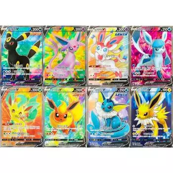 Pokemon Card Eevee Heroes V SR Set, популярная корейская игра
