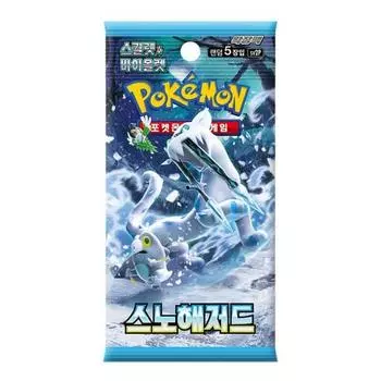 Pokemon card Scarlet Violet expansion pack 2 Snow Hazard sv2P 1 box, popular Korean game