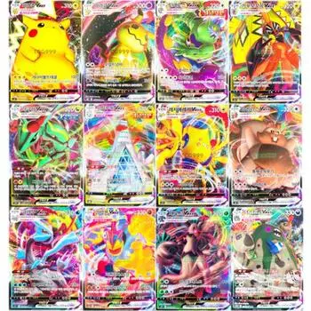 Pokemon Card Vmax 12 Type Set Pikachu Rayquaza Collectible Gift, популярная корейская игра