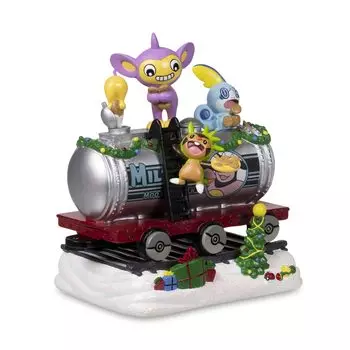 Pokemon Center Delivered Bird Holiday Express Mumu Milk Cookie Tank Car Figure &