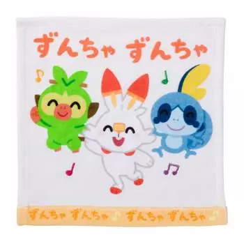 Pokemon Center Original Hand Towel Pokemon Shiny Friends Sarunori Hibany Messon & &