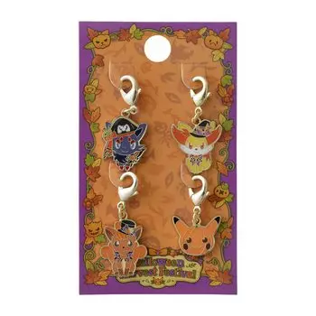 Pokemon Center Original Metal Charm Set Halloween Harvest Festival Zorua
