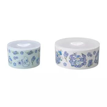 Pokemon Center Original Microwaveable Storage Container Set of 2 Baby Blue Eyes