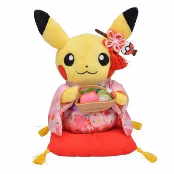 Pokemon Center Оригинальная плюшевая игрушка Hannari Tea Party Pretend Pikachu Female 22 x x 14 x W x 16.5 (HD см)