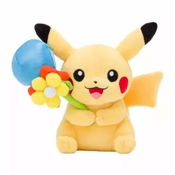 Pokemon Center Оригинальная плюшевая игрушка Mega Tokyo R Пикачу 191810.5(ВШГсм)